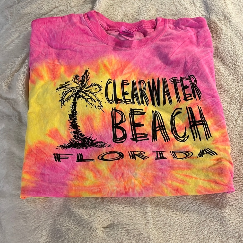 new, tie-dye, clearwater beach florida T-shirt